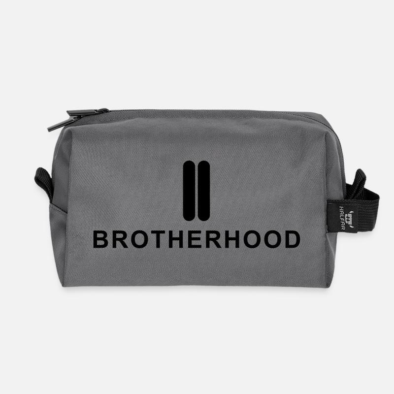 BROTHERHOOD - Recycelte Kulturtasche - Anthrazit