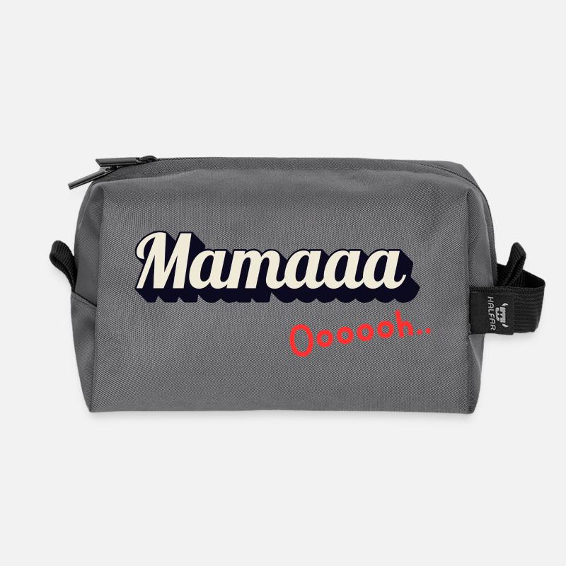 Mamaaa Ooooh - Recycelte Kulturtasche - Anthrazit