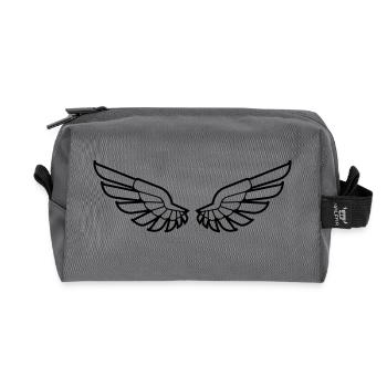 ailes - Trousse de toilette en tissu recyclé - anthracite - Devant