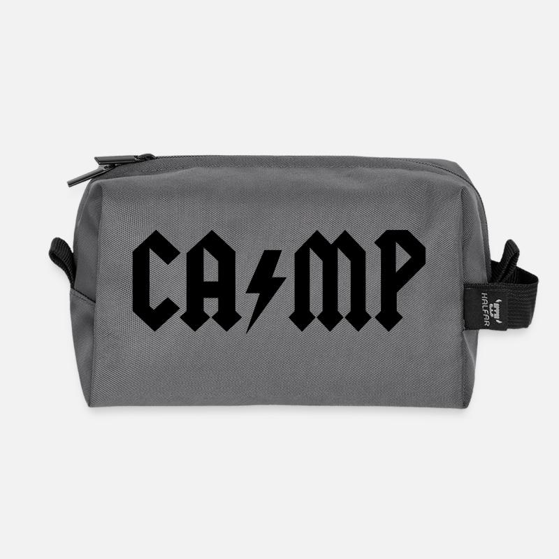 Camping - Recycelte Kulturtasche - Anthrazit