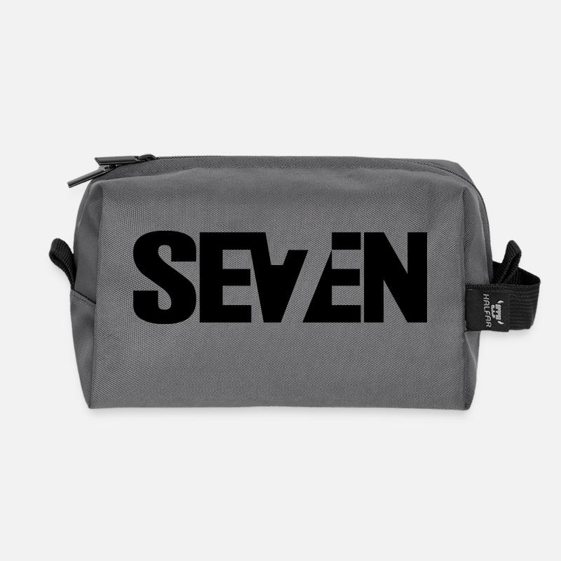 sieben - Recycelte Kulturtasche - Anthrazit