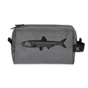 fish425 - Recycled Toiletry Zip Bag - anthracite - Front