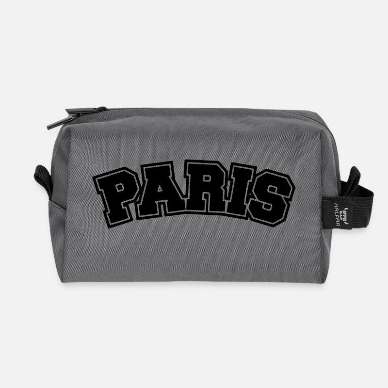 Paris College Bogen x - Recycelte Kulturtasche - Anthrazit