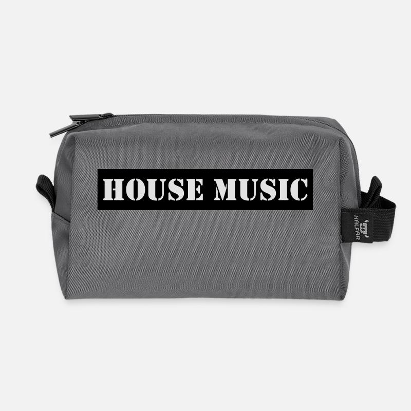house music - Recycelte Kulturtasche - Anthrazit