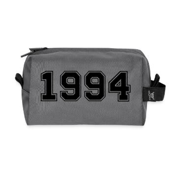 1994 - Recycled Toiletry Zip Bag - anthracite - Front