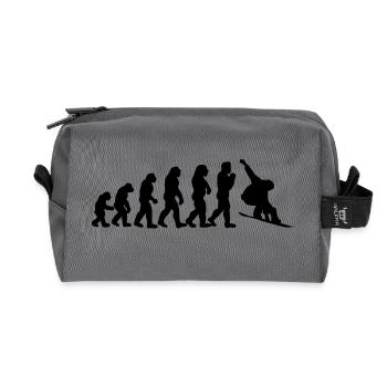 snowboard evolution - Recycelte Kulturtasche - Anthrazit - Vorne