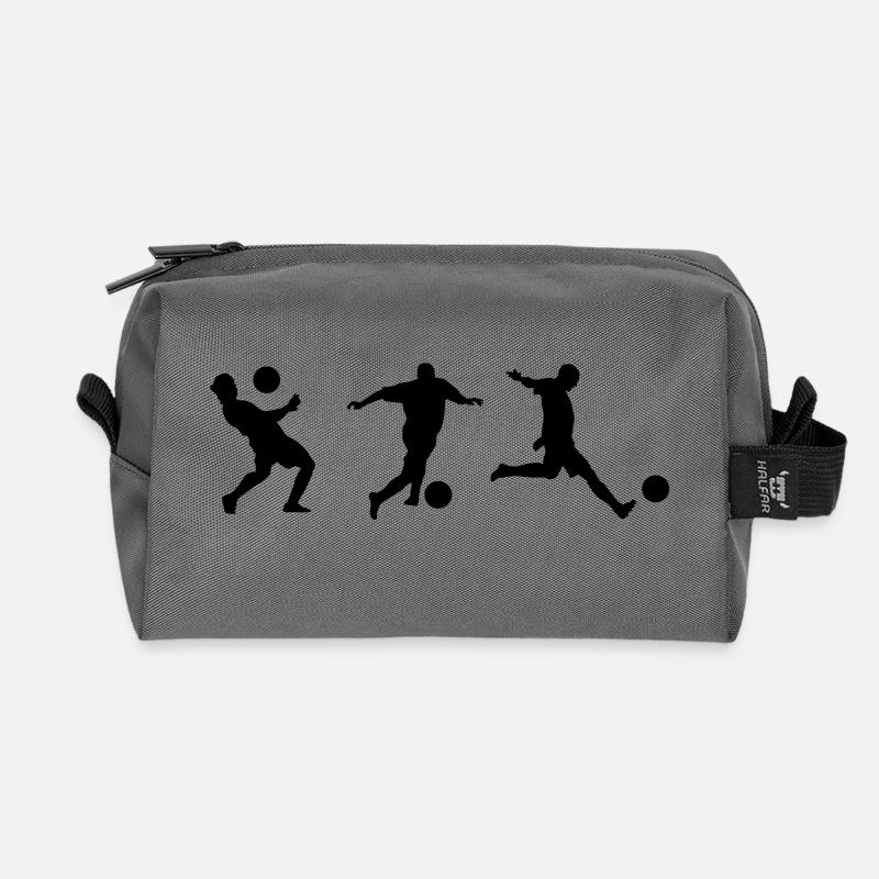 Soccer - Recycelte Kulturtasche - Anthrazit