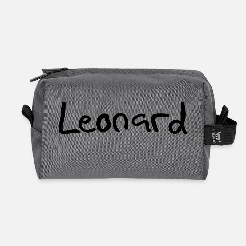 Leonard - Recycled Toiletry Zip Bag - anthracite