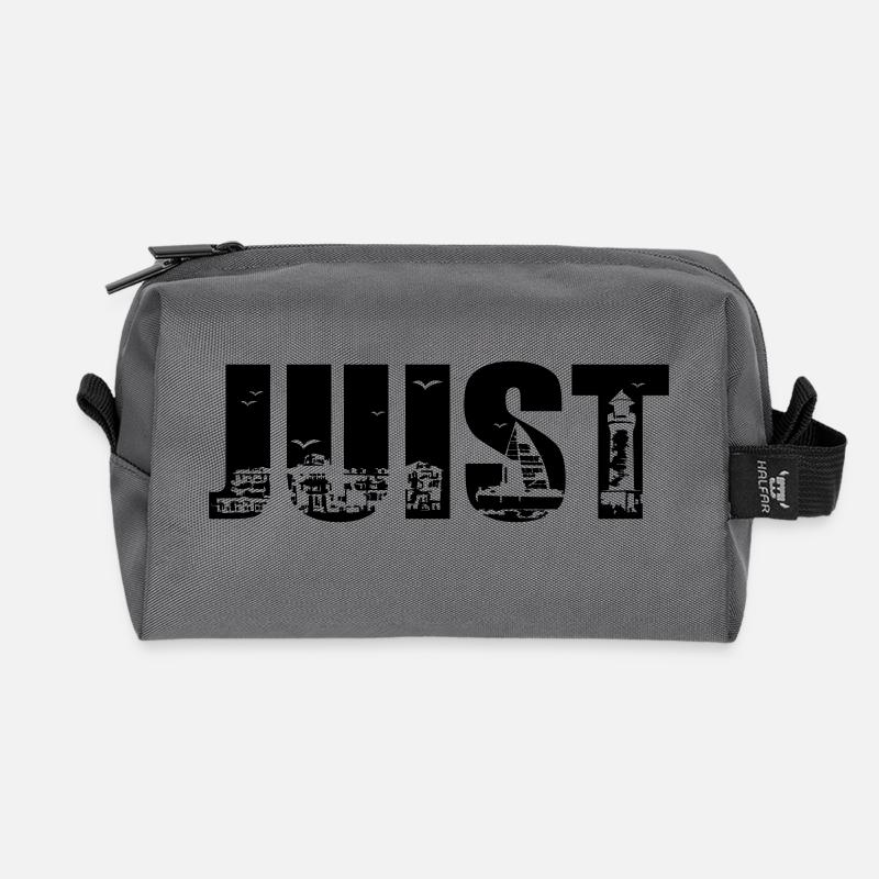 Juist Skyline - Recycelte Kulturtasche - Anthrazit