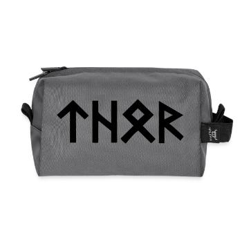 Thor Runen - Recycelte Kulturtasche - Anthrazit - Vorne