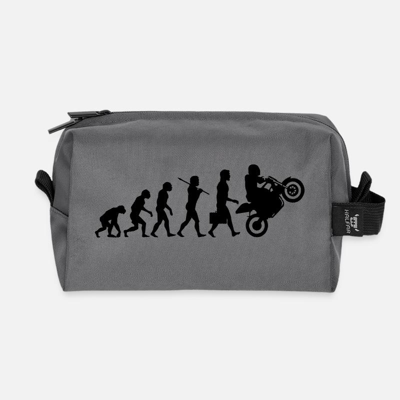 Evolution Motard - Trousse de toilette en tissu recyclé - anthracite