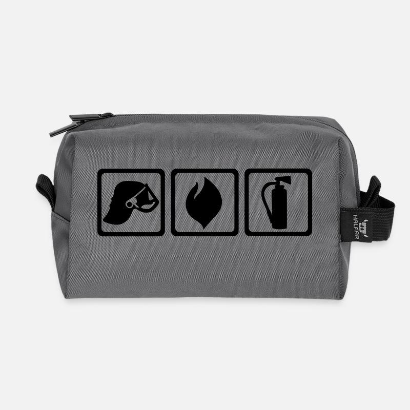 Feuerwehr - Recycelte Kulturtasche - Anthrazit