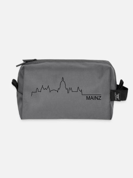 Skyline Mainz - Recycelte Kulturtasche - Anthrazit