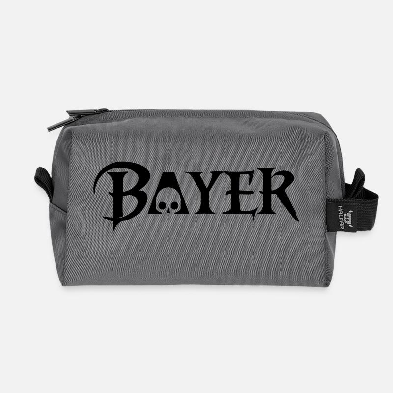 mia san Bayer Skull - Recycelte Kulturtasche - Anthrazit