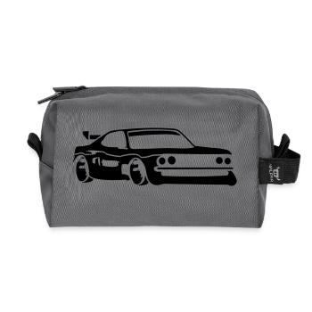 Rennauto Sportwagen Tuning Car - Recycelte Kulturtasche - Anthrazit - Vorne