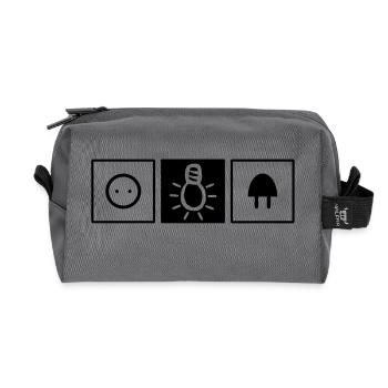 Elektriker Elektrotechnik - Recycelte Kulturtasche - Anthrazit - Vorne