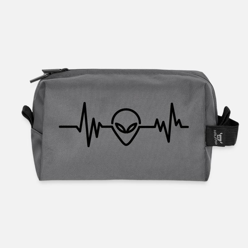aliens - Recycelte Kulturtasche - Anthrazit