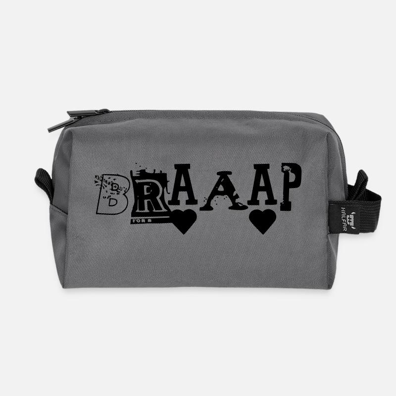 BRAAAP - Recycled Toiletry Zip Bag - anthracite
