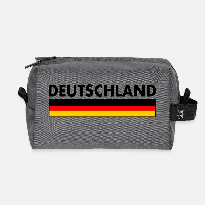 Deutschland - Recycelte Kulturtasche - Anthrazit