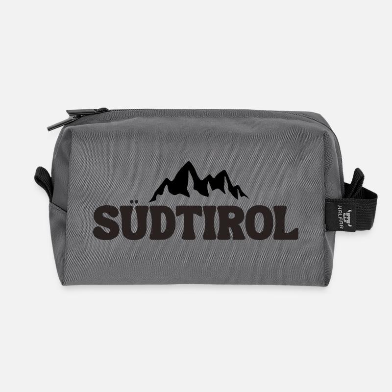 Südtirol - Recycelte Kulturtasche - Anthrazit