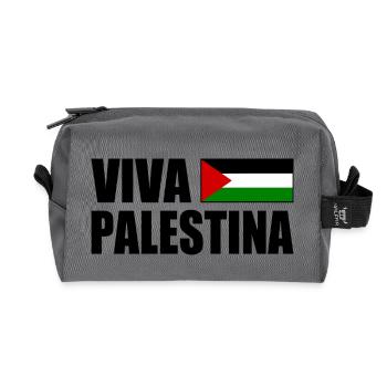 Viva palestina - Recycelte Kulturtasche - Anthrazit - Vorne