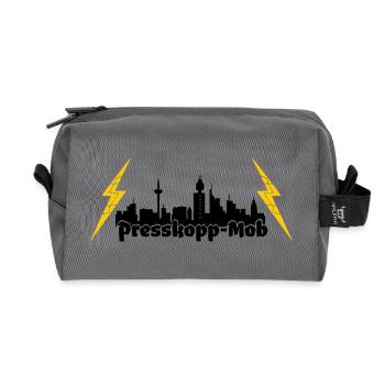 Presskopp Mob - ffm Skyline - Recycelte Kulturtasche - Anthrazit - Vorne