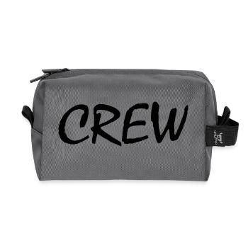 Crew - Trousse de toilette en tissu recyclé - anthracite - Devant