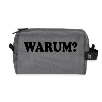 Why - Recycled Toiletry Zip Bag - anthracite - Front