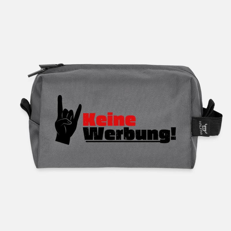 Briefkastenaufkleber - Bitte keine Werbung - Recycelte Kulturtasche - Anthrazit