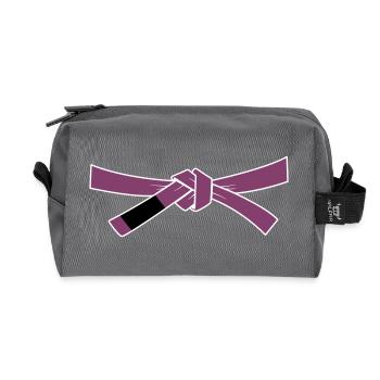 Purplebelt - Purple Belt - Recycled Toiletry Zip Bag - anthracite - Front