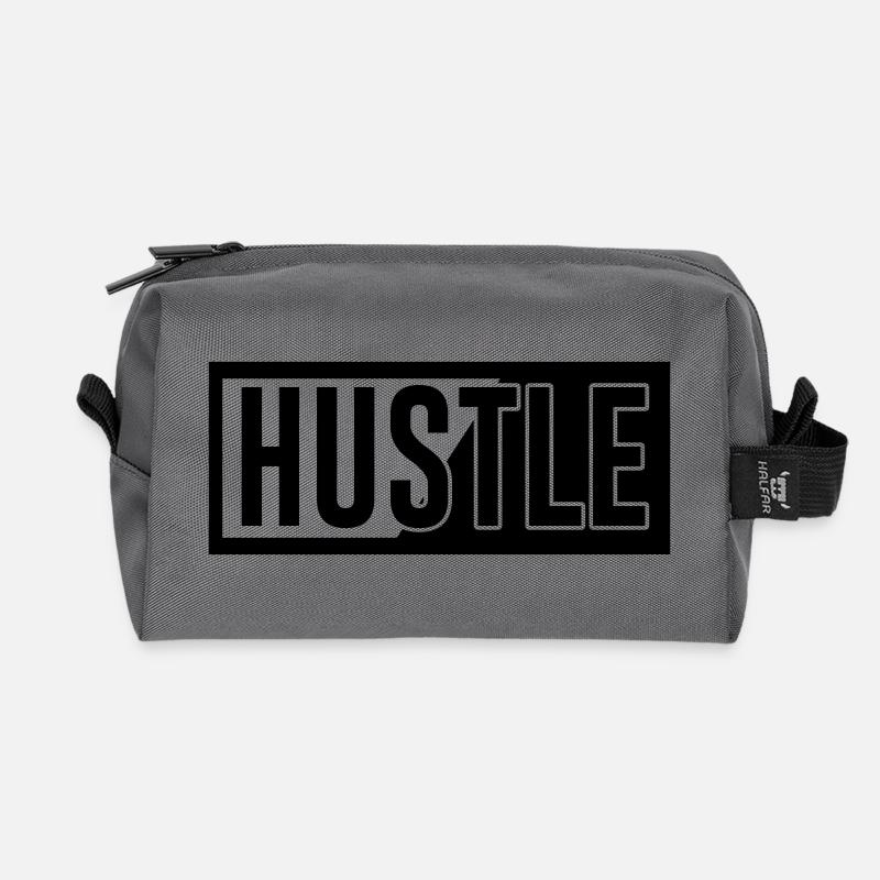 Hustle - Recycelte Kulturtasche - Anthrazit