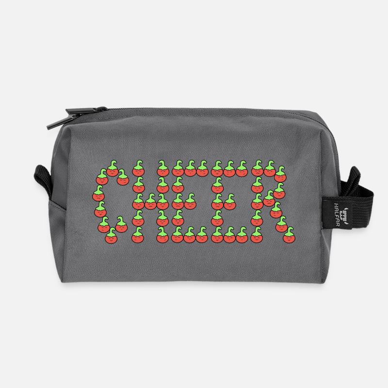 Tomaten jubeln - Recycelte Kulturtasche - Anthrazit