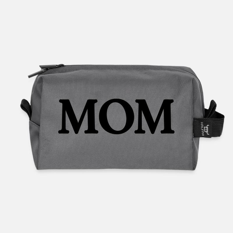 mom (1c) - Recycelte Kulturtasche - Anthrazit