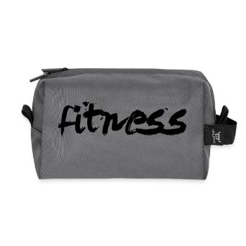 Fitness - Recycelte Kulturtasche - Anthrazit - Vorne