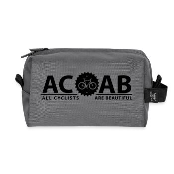 ACAB ALL CYCLISTS - Recycelte Kulturtasche - Anthrazit - Vorne