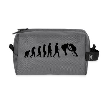 evolution hockey - Recycelte Kulturtasche - Anthrazit - Vorne