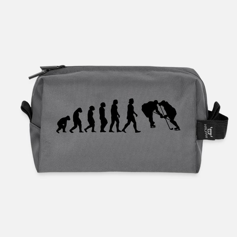 evolution hockey - Recycelte Kulturtasche - Anthrazit