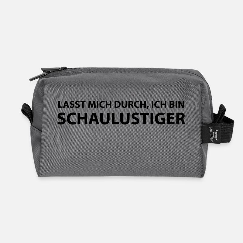 schaulustiger - Recycelte Kulturtasche - Anthrazit