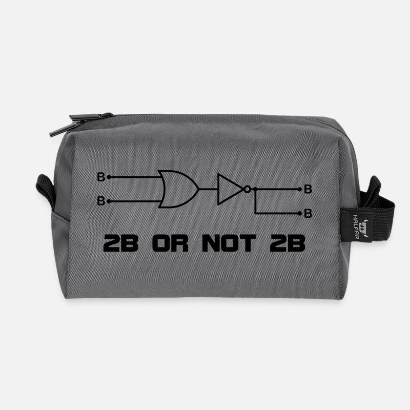 2B OR NOT 2B - Recycelte Kulturtasche - Anthrazit