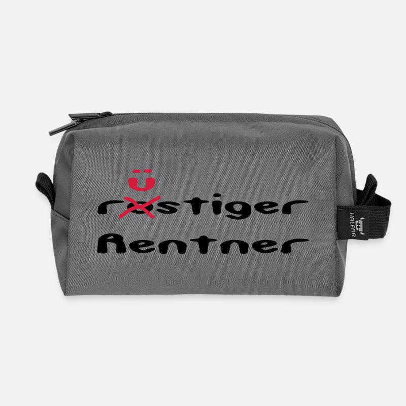 rostiger/rüstiger Rentner - Recycelte Kulturtasche - Anthrazit