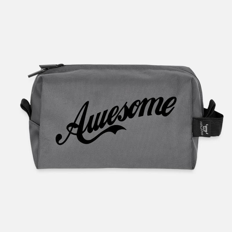 Awesome - Recycelte Kulturtasche - Anthrazit