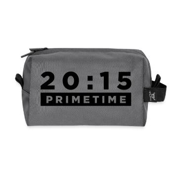 Prime Time - Recycled Toiletry Zip Bag - anthracite - Front