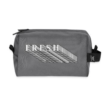 Fresh / Fresh - Recycled Toiletry Zip Bag - anthracite - Front