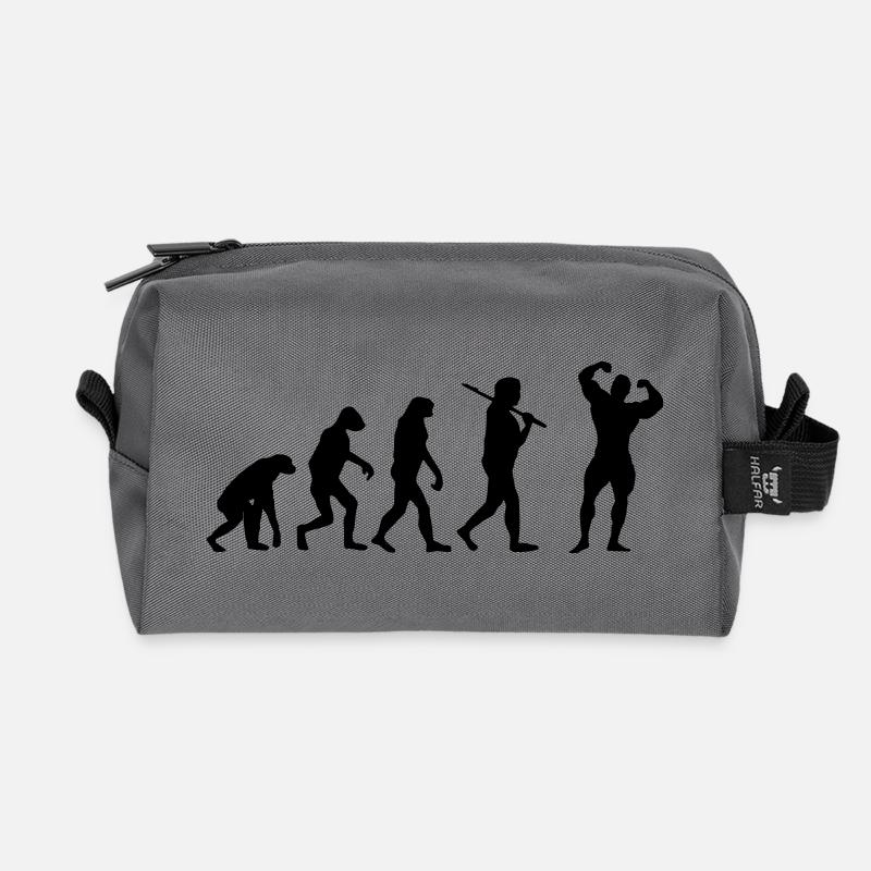Fitness Evolution - Recycelte Kulturtasche - Anthrazit