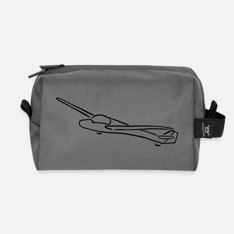glider - Recycled Toiletry Zip Bag - anthracite