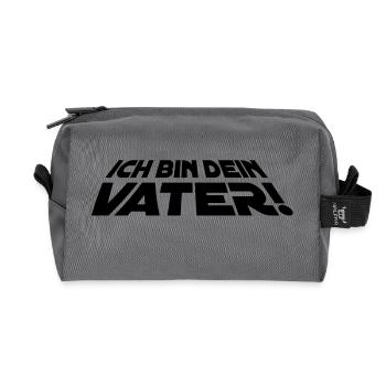 ich_bin_dein_vater_15x5_1f - Recycelte Kulturtasche - Anthrazit - Vorne