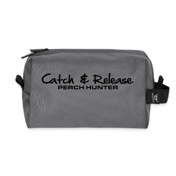as26_cr_perch_hunter - Recycled Toiletry Zip Bag - anthracite - Front