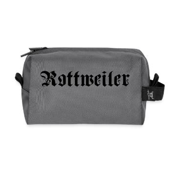 Rotweiler Schrift - Recycelte Kulturtasche - Anthrazit - Vorne