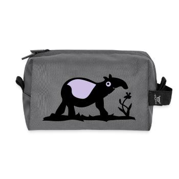 Tapir - Recycelte Kulturtasche - Anthrazit - Vorne