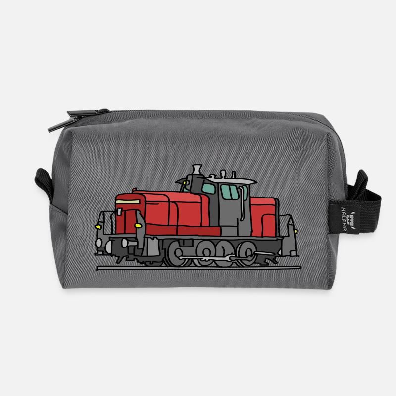 Diesellokomotive - Recycelte Kulturtasche - Anthrazit